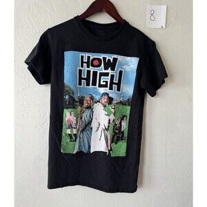 How High Movie T Shirt Black Graphic Tee Method Man Redman Film Adult